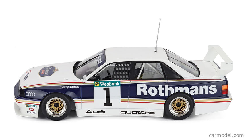 Audi 200 Quattro Trans AM Rothmans N°1 Wesbank Modifieds Championship 1992 Terry Moss 1:18 Werk83 biela modrá