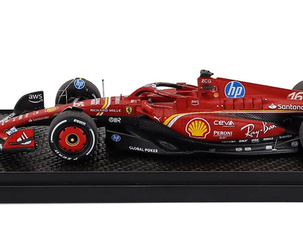 Ferrari F1 SF-24 Team Scuderia Ferrari SF24 N°16 Víťaz Austin USA GP 2024 Charles Leclerc 1:43 BBR Models červená čierna