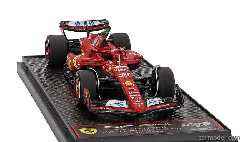 Ferrari F1 SF-24 Team Scuderia Ferrari SF24 N°16 Víťaz Austin USA GP 2024 Charles Leclerc 1:43 BBR Models červená čierna