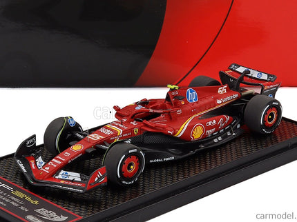 Ferrari F1 SF-24 Team Scuderia Ferrari SF24 N°55 2. Miesto Austin USA GP 2024 Carlos Sainz 1:43 BBR Models červená čierna