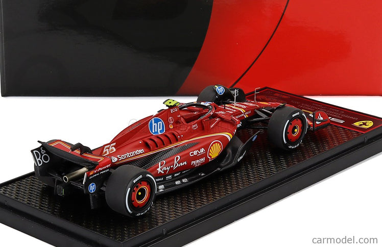 Ferrari F1 SF-24 Team Scuderia Ferrari SF24 N°55 2. Miesto Austin USA GP 2024 Carlos Sainz 1:43 BBR Models červená čierna