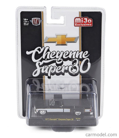 Chevrolet Cheyenne Pick-UP Super 30 Custom 1972 1:64 M2 Machines čierna biela