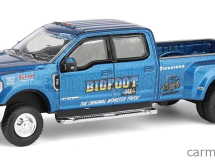 Ford F-350 Double Cabine Pick-UP Bigfoot 2019 1:64 Greenlight modrá