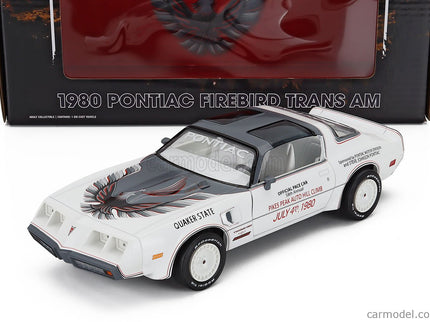 Pontiac Firebird Trans AM 1980 - Official Pace Car 58th Rally Pikes Auto Hill Climb 1:24 Greenlight biela