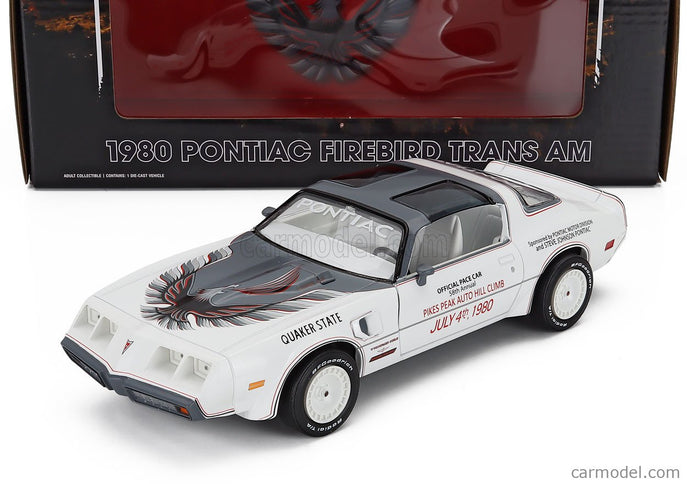 Pontiac Firebird Trans AM 1980 - Official Pace Car 58th Rally Pikes Auto Hill Climb 1:24 Greenlight biela
