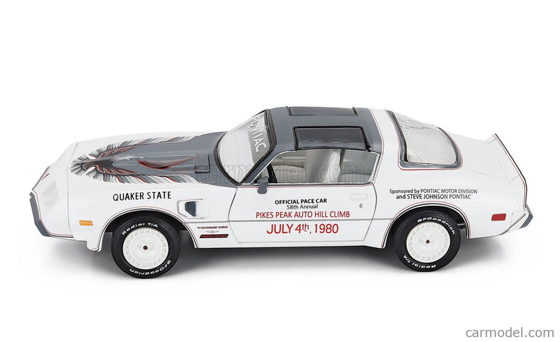 Pontiac Firebird Trans AM 1980 - Official Pace Car 58th Rally Pikes Auto Hill Climb 1:24 Greenlight biela