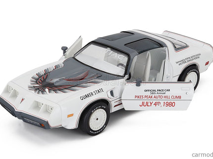 Pontiac Firebird Trans AM 1980 - Official Pace Car 58th Rally Pikes Auto Hill Climb 1:24 Greenlight biela