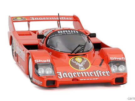 Porsche 956B Jagermeister Team Brun Motorsport N°1 3. Miesto 200 Miles Norisring 1984 Stefan Bellof 1:18 Werk83 oranžová