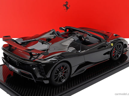 Ferrari SF90 XX Stradale Spider 2024 1:12 BBR Models NERO DAYTONA - RED CARBON BLACK