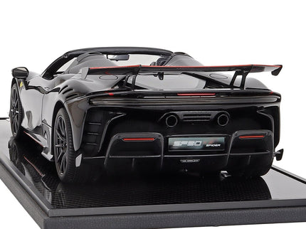 Ferrari SF90 XX Stradale Spider 2024 1:12 BBR Models NERO DAYTONA - RED CARBON BLACK