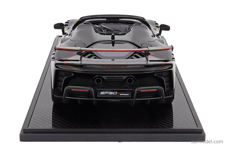 Ferrari SF90 XX Stradale Spider 2024 1:12 BBR Models NERO DAYTONA - RED CARBON BLACK