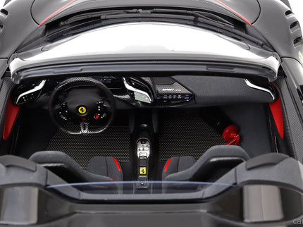 Ferrari SF90 XX Stradale Spider 2024 1:12 BBR Models NERO DAYTONA - RED CARBON BLACK