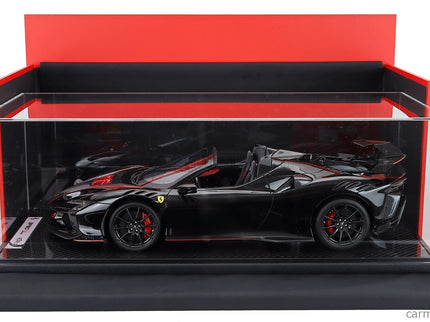 Ferrari SF90 XX Stradale Spider 2024 1:12 BBR Models NERO DAYTONA - RED CARBON BLACK