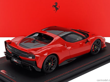 Ferrari 296 Speciale Black Roof 2025 1:18 BBR Models ROSSO CORSA - RED BLACK