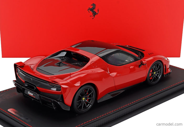 Ferrari 296 Speciale Black Roof 2025 1:18 BBR Models ROSSO CORSA - RED BLACK
