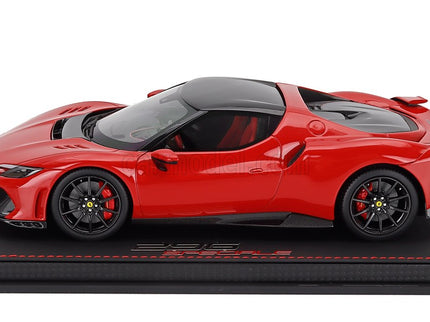 Ferrari 296 Speciale Black Roof 2025 1:18 BBR Models ROSSO CORSA - RED BLACK