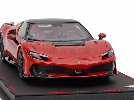 Ferrari 296 Speciale Black Roof 2025 1:18 BBR Models ROSSO CORSA - RED BLACK