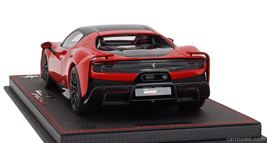 Ferrari 296 Speciale Black Roof 2025 1:18 BBR Models ROSSO CORSA - RED BLACK