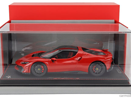 Ferrari 296 Speciale Black Roof 2025 1:18 BBR Models ROSSO CORSA - RED BLACK