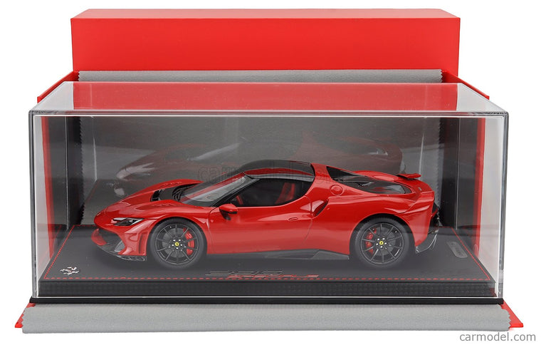 Ferrari 296 Speciale Black Roof 2025 1:18 BBR Models ROSSO CORSA - RED BLACK