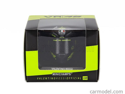 AGV Helma Valentino Rossi Motogp Test Sepang 2012 1:10 Minichamps čierna