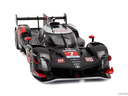 Toyota GR010 3.5L V6 Turbo Hybrid Team Gazoo Racing N°7 2. Miesto 24h Le Mans 2024 Kamui Kobayashi - Jose Maria Lopez - Nyck De Vries 1:18 IXO Models čierna