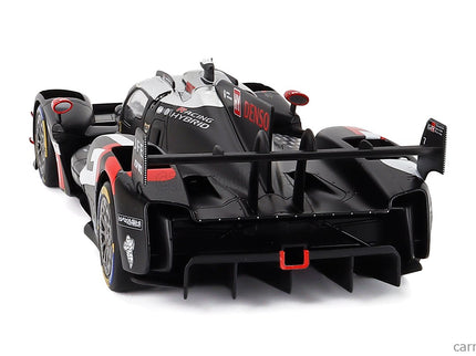 Toyota GR010 3.5L V6 Turbo Hybrid Team Gazoo Racing N°7 2. Miesto 24h Le Mans 2024 Kamui Kobayashi - Jose Maria Lopez - Nyck De Vries 1:18 IXO Models čierna
