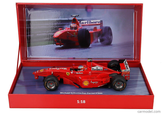 Ferrari F1 F300 3-kolesá 3-RUOTE N°3 Spa Belgium GP 1998 - The Crash Involving Michael Schumacher A David Coulthard 1:18 Werk83 červená