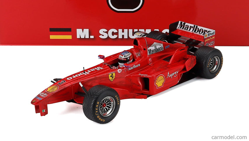 Ferrari F1 F300 3-kolesá 3-RUOTE N°3 Spa Belgium GP 1998 - The Crash Involving Michael Schumacher A David Coulthard 1:18 Werk83 červená