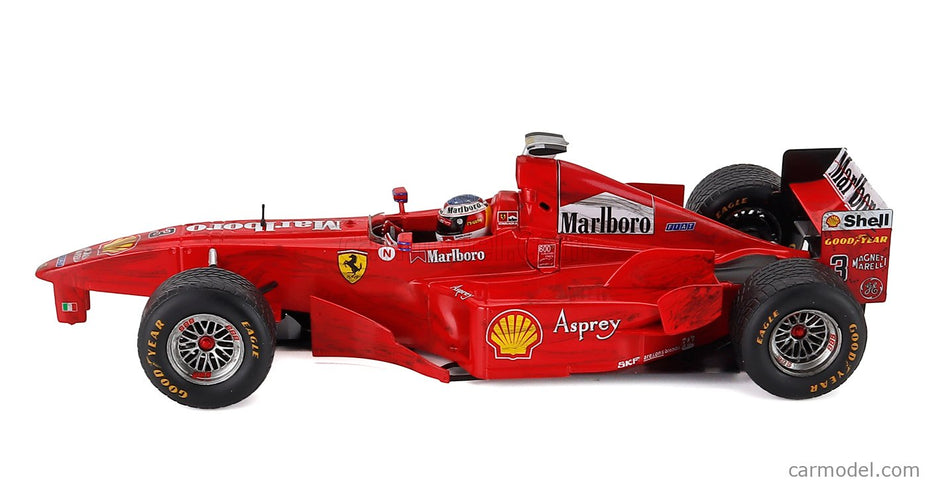 Ferrari F1 F300 3-kolesá 3-RUOTE N°3 Spa Belgium GP 1998 - The Crash Involving Michael Schumacher A David Coulthard 1:18 Werk83 červená