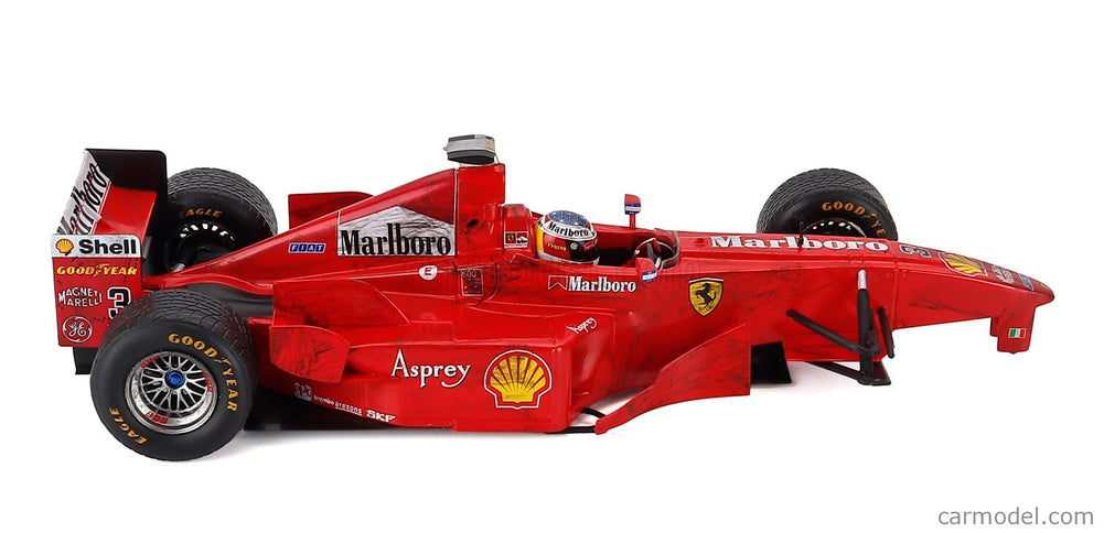 Ferrari F1 F300 3-kolesá 3-RUOTE N°3 Spa Belgium GP 1998 - The Crash Involving Michael Schumacher A David Coulthard 1:18 Werk83 červená