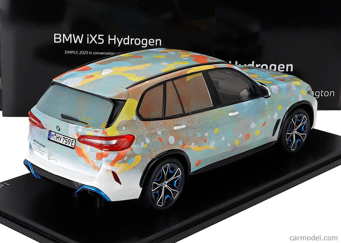 BMW iX5 Hydrogen (G05) 2025 - Art Car BY Alvaro Barrington 1:18 Spark Model rôzne farby
