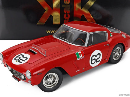 Ferrari 250GT Swb 3.0L V12 Coupe N°62 Víťaz Monza 1960 Carlo Maria Abate 1:12 KK Scale červená