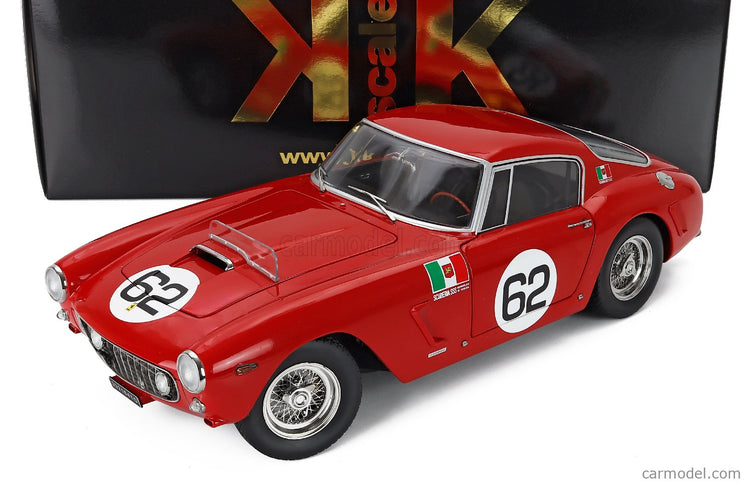 Ferrari 250GT Swb 3.0L V12 Coupe N°62 Víťaz Monza 1960 Carlo Maria Abate 1:12 KK Scale červená