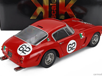 Ferrari 250GT Swb 3.0L V12 Coupe N°62 Víťaz Monza 1960 Carlo Maria Abate 1:12 KK Scale červená
