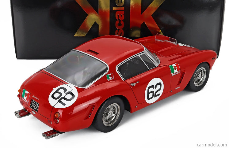 Ferrari 250GT Swb 3.0L V12 Coupe N°62 Víťaz Monza 1960 Carlo Maria Abate 1:12 KK Scale červená