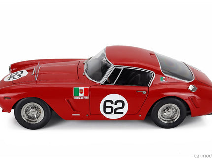 Ferrari 250GT Swb 3.0L V12 Coupe N°62 Víťaz Monza 1960 Carlo Maria Abate 1:12 KK Scale červená