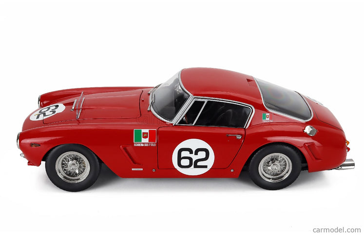 Ferrari 250GT Swb 3.0L V12 Coupe N°62 Víťaz Monza 1960 Carlo Maria Abate 1:12 KK Scale červená