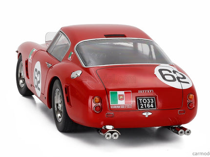 Ferrari 250GT Swb 3.0L V12 Coupe N°62 Víťaz Monza 1960 Carlo Maria Abate 1:12 KK Scale červená