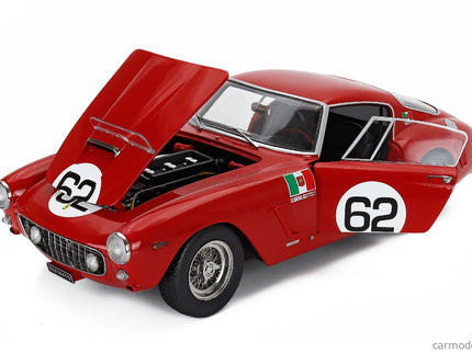Ferrari 250GT Swb 3.0L V12 Coupe N°62 Víťaz Monza 1960 Carlo Maria Abate 1:12 KK Scale červená