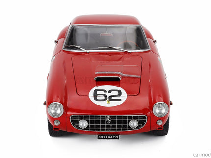 Ferrari 250GT Swb 3.0L V12 Coupe N°62 Víťaz Monza 1960 Carlo Maria Abate 1:12 KK Scale červená