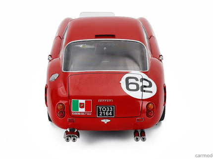 Ferrari 250GT Swb 3.0L V12 Coupe N°62 Víťaz Monza 1960 Carlo Maria Abate 1:12 KK Scale červená