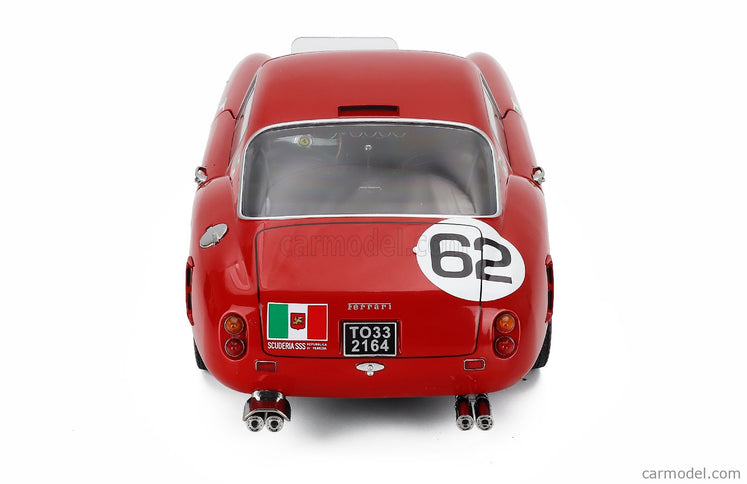 Ferrari 250GT Swb 3.0L V12 Coupe N°62 Víťaz Monza 1960 Carlo Maria Abate 1:12 KK Scale červená