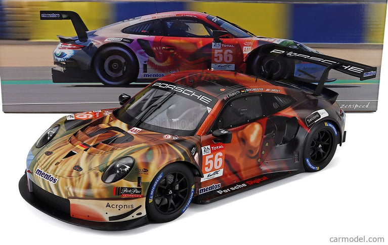 Porsche 911 991 RSR 4.0L Team Project N°56 Víťaz Lmgte AM Class 24h Le Mans 2019 Jorg Bergmeister - Patrick Lindsey - Egidio Perfetti 1:12 IXO Models rôzne farby