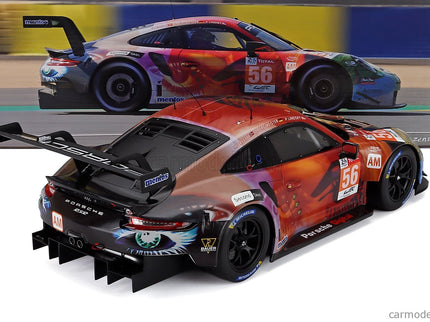 Porsche 911 991 RSR 4.0L Team Project N°56 Víťaz Lmgte AM Class 24h Le Mans 2019 Jorg Bergmeister - Patrick Lindsey - Egidio Perfetti 1:12 IXO Models rôzne farby