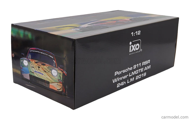 Porsche 911 991 RSR 4.0L Team Project N°56 Víťaz Lmgte AM Class 24h Le Mans 2019 Jorg Bergmeister - Patrick Lindsey - Egidio Perfetti 1:12 IXO Models rôzne farby