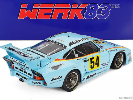 Porsche 935 K3 Team Mambo N°24 Champion DRM Sezóna 1979 Klaus Ludwig 1:18 Werk83 svetlomodrá