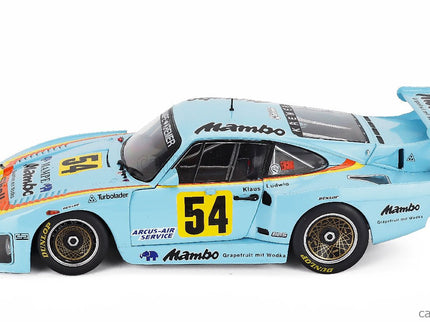 Porsche 935 K3 Team Mambo N°24 Champion DRM Sezóna 1979 Klaus Ludwig 1:18 Werk83 svetlomodrá