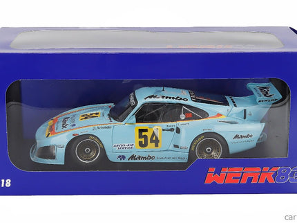 Porsche 935 K3 Team Mambo N°24 Champion DRM Sezóna 1979 Klaus Ludwig 1:18 Werk83 svetlomodrá