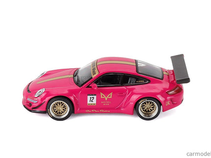 Porsche 911 997 Coupe RWB Rauh Welt 2007 1:64 Pop Race ružová